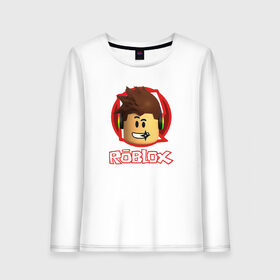 Женский лонгслив хлопок с принтом ROBLOX в городе Новоалтайск, 100% хлопок |  | game | gamer | logo | minecraft | roblox | simulator | игра | конструктор | лого | майнкрафт | симулятор | строительство | фигура