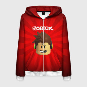 Мужская толстовка 3D на молнии с принтом ROBLOX в городе Новоалтайск, 100% полиэстер | длина до линии бедра, манжеты и пояс оформлены мягкой тканевой резинкой, двухслойный капюшон со шнурком для регулировки, спереди молния, по бокам два кармана | game | gamer | logo | minecraft | roblox | simulator | игра | конструктор | лого | майнкрафт | симулятор | строительство | фигура