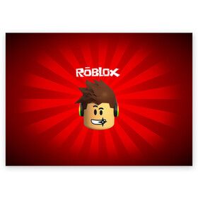 Поздравительная открытка с принтом ROBLOX в городе Новоалтайск, 100% бумага | плотность бумаги 280 г/м2, матовая, на обратной стороне линовка и место для марки
 | game | gamer | logo | minecraft | roblox | simulator | игра | конструктор | лого | майнкрафт | симулятор | строительство | фигура