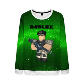 Мужской свитшот 3D с принтом Roblox в городе Новоалтайск, 100% полиэстер с мягким внутренним слоем | круглый вырез горловины, мягкая резинка на манжетах и поясе, свободная посадка по фигуре | game | roblox | блок | игра | игрушка | лего | майнкрафт | персонажи | персонажи из кубиков | роблокс | робот