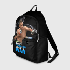 Рюкзак 3D с принтом Tony Ferguson в городе Новоалтайск, 100% полиэстер | лямки с регулируемой длиной, сверху петелька, чтобы рюкзак можно было повесить на вешалку. Основное отделение закрывается на молнию, как и внешний карман. Внутри два дополнительных кармана, один из которых закрывается на молнию. По бокам два дополнительных кармашка | ferguson | tony | американский | без | боец | правил | смешанного | стиля | тони | фергюсон
