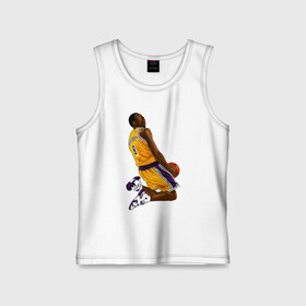 Детская майка хлопок с принтом Kobe Bryant в городе Новоалтайск,  |  | basketball | black | bryant | game | james | kobe | kobebryant | lakers | lebron | los angeles | mamba | nba | rip | slam dunk | баскетбол | баскетболист | брайант | браянт | джеймс | игрок | коби | леброн | лейкерс | лос анджеле