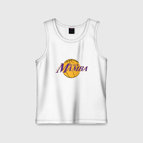 Детская майка хлопок с принтом Lakers - Black Mamba в городе Новоалтайск,  |  | basketball | black | bryant | game | james | kobe | kobebryant | lakers | lebron | los angeles | mamba | nba | rip | slam dunk | баскетбол | баскетболист | брайант | браянт | джеймс | игрок | коби | леброн | лейкерс | лос анджеле