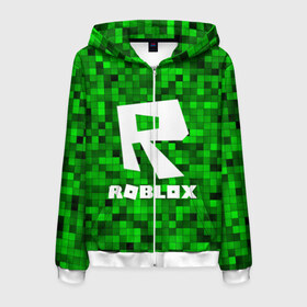 Мужская толстовка 3D на молнии с принтом Roblox в городе Новоалтайск, 100% полиэстер | длина до линии бедра, манжеты и пояс оформлены мягкой тканевой резинкой, двухслойный капюшон со шнурком для регулировки, спереди молния, по бокам два кармана | game | roblox | блок | игра | игрушка | лего | майнкрафт | персонажи | персонажи из кубиков | роблокс | робот