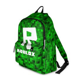 Рюкзак 3D с принтом Roblox в городе Новоалтайск, 100% полиэстер | лямки с регулируемой длиной, сверху петелька, чтобы рюкзак можно было повесить на вешалку. Основное отделение закрывается на молнию, как и внешний карман. Внутри два дополнительных кармана, один из которых закрывается на молнию. По бокам два дополнительных кармашка | Тематика изображения на принте: game | roblox | блок | игра | игрушка | лего | майнкрафт | персонажи | персонажи из кубиков | роблокс | робот