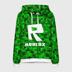 Мужская толстовка 3D с принтом Roblox в городе Новоалтайск, 100% полиэстер | двухслойный капюшон со шнурком для регулировки, мягкие манжеты на рукавах и по низу толстовки, спереди карман-кенгуру с мягким внутренним слоем. | game | roblox | блок | игра | игрушка | лего | майнкрафт | персонажи | персонажи из кубиков | роблокс | робот