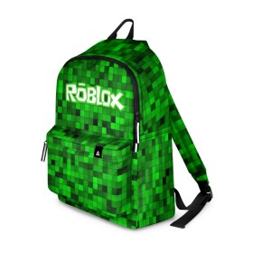 Рюкзак 3D с принтом Roblox в городе Новоалтайск, 100% полиэстер | лямки с регулируемой длиной, сверху петелька, чтобы рюкзак можно было повесить на вешалку. Основное отделение закрывается на молнию, как и внешний карман. Внутри два дополнительных кармана, один из которых закрывается на молнию. По бокам два дополнительных кармашка | Тематика изображения на принте: game | roblox | блок | игра | игрушка | лего | майнкрафт | персонажи | персонажи из кубиков | роблокс | робот