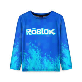 Детский лонгслив 3D с принтом Roblox. в городе Новоалтайск, 100% полиэстер | длинные рукава, круглый вырез горловины, полуприлегающий силуэт
 | Тематика изображения на принте: game | roblox | блок | игра | игрушка | лего | майнкрафт | персонажи | персонажи из кубиков | роблокс | робот