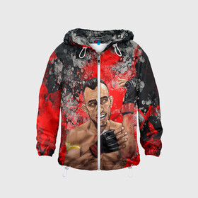 Детская ветровка 3D с принтом Tony Ferguson в городе Новоалтайск, 100% полиэстер | подол и капюшон оформлены резинкой с фиксаторами, по бокам два кармана без застежек, один потайной карман на груди | ferguson | mma | tony | tony ferguson | ufs | боец | мма | тони | тони фергюсон | фергюсон | эль кукуй