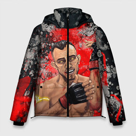 Мужская зимняя куртка 3D с принтом Tony Ferguson в городе Новоалтайск, верх — 100% полиэстер; подкладка — 100% полиэстер; утеплитель — 100% полиэстер | длина ниже бедра, свободный силуэт Оверсайз. Есть воротник-стойка, отстегивающийся капюшон и ветрозащитная планка. 

Боковые карманы с листочкой на кнопках и внутренний карман на молнии. | ferguson | mma | tony | tony ferguson | ufs | боец | мма | тони | тони фергюсон | фергюсон | эль кукуй