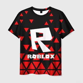 Мужская футболка 3D с принтом Roblox. в городе Новоалтайск, 100% полиэфир | прямой крой, круглый вырез горловины, длина до линии бедер | game | roblox | блок | игра | игрушка | лего | майнкрафт | персонажи | персонажи из кубиков | роблокс | робот