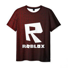 Мужская футболка 3D с принтом Roblox. в городе Новоалтайск, 100% полиэфир | прямой крой, круглый вырез горловины, длина до линии бедер | game | roblox | блок | игра | игрушка | лего | майнкрафт | персонажи | персонажи из кубиков | роблокс | робот