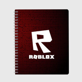 Тетрадь с принтом Roblox в городе Новоалтайск, 100% бумага | 48 листов, плотность листов — 60 г/м2, плотность картонной обложки — 250 г/м2. Листы скреплены сбоку удобной пружинной спиралью. Уголки страниц и обложки скругленные. Цвет линий — светло-серый
 | game | roblox | блок | игра | игрушка | лего | майнкрафт | персонажи | персонажи из кубиков | роблокс | робот