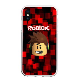 Чехол для iPhone XS Max матовый с принтом ROBLOX в городе Новоалтайск, Силикон | Область печати: задняя сторона чехла, без боковых панелей | game | gamer | logo | minecraft | roblox | simulator | игра | конструктор | лого | майнкрафт | симулятор | строительство | фигура