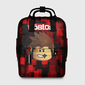 Женский рюкзак 3D с принтом ROBLOX в городе Новоалтайск, 100% полиэстер | лямки с регулируемой длиной, сверху ручки, чтобы рюкзак нести как сумку. Основное отделение закрывается на молнию, как и внешний карман. Внутри два дополнительных кармана, один из которых закрывается на молнию. По бокам два дополнительных кармашка, куда поместится маленькая бутылочка
 | game | gamer | logo | minecraft | roblox | simulator | игра | конструктор | лого | майнкрафт | симулятор | строительство | фигура