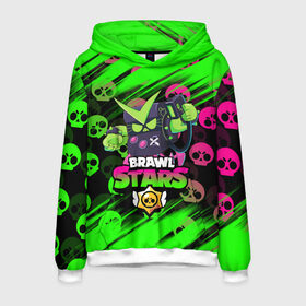 Мужская толстовка 3D с принтом BRAWL STARS VIRUS 8-BIT в городе Новоалтайск, 100% полиэстер | двухслойный капюшон со шнурком для регулировки, мягкие манжеты на рукавах и по низу толстовки, спереди карман-кенгуру с мягким внутренним слоем. | 8 bit | 8 бит | bibi | brawl stars | crow | el brown | leon | leon shark | max | mr.p | sally leon | shark | stars | virus | werewolf | акула | биби | вирус | ворон | леон | оборотень | пингвин