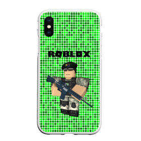 Чехол для iPhone XS Max матовый с принтом Roblox в городе Новоалтайск, Силикон | Область печати: задняя сторона чехла, без боковых панелей | game | roblox | блок | игра | игрушка | лего | майнкрафт | персонажи | персонажи из кубиков | роблокс | робот