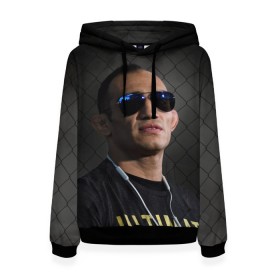 Женская толстовка 3D с принтом EL CUCUY Tony Ferguson в городе Новоалтайск, 100% полиэстер  | двухслойный капюшон со шнурком для регулировки, мягкие манжеты на рукавах и по низу толстовки, спереди карман-кенгуру с мягким внутренним слоем. | el cucuy | ferguson | mma | tony | tony ferguson | ufc | арманн | бокс | борьба | джиу джитсу | кукуй | тони | тони фергюсон | фергюсон | эль | эль кукуй | энтони