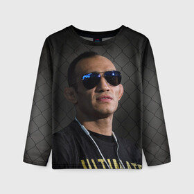 Детский лонгслив 3D с принтом EL CUCUY Tony Ferguson в городе Новоалтайск, 100% полиэстер | длинные рукава, круглый вырез горловины, полуприлегающий силуэт
 | el cucuy | ferguson | mma | tony | tony ferguson | ufc | арманн | бокс | борьба | джиу джитсу | кукуй | тони | тони фергюсон | фергюсон | эль | эль кукуй | энтони