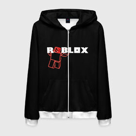 Мужская толстовка 3D на молнии с принтом Роблокс Roblox в городе Новоалтайск, 100% полиэстер | длина до линии бедра, манжеты и пояс оформлены мягкой тканевой резинкой, двухслойный капюшон со шнурком для регулировки, спереди молния, по бокам два кармана | roblox | геометрия | игры | квадраты | линии | роблокс