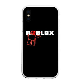 Чехол для iPhone XS Max матовый с принтом Роблокс Roblox в городе Новоалтайск, Силикон | Область печати: задняя сторона чехла, без боковых панелей | roblox | геометрия | игры | квадраты | линии | роблокс
