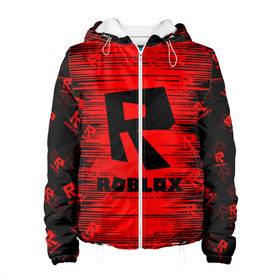 Женская куртка 3D с принтом Roblox. в городе Новоалтайск, ткань верха — 100% полиэстер, подклад — флис | прямой крой, подол и капюшон оформлены резинкой с фиксаторами, два кармана без застежек по бокам, один большой потайной карман на груди. Карман на груди застегивается на липучку | game | roblox | блок | игра | игрушка | лего | майнкрафт | персонажи | персонажи из кубиков | роблокс | робот