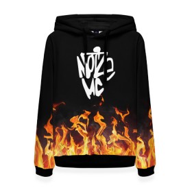 Женская толстовка 3D с принтом Noize MC в городе Новоалтайск, 100% полиэстер  | двухслойный капюшон со шнурком для регулировки, мягкие манжеты на рукавах и по низу толстовки, спереди карман-кенгуру с мягким внутренним слоем. | hip hop | noize | noize mc | rap | музыка | нойз | нойз мс | реп | рэп | хип хоп