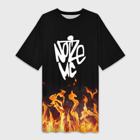 Платье-футболка 3D с принтом Noize MC в городе Новоалтайск,  |  | hip hop | noize | noize mc | rap | музыка | нойз | нойз мс | реп | рэп | хип хоп
