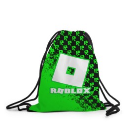 Рюкзак-мешок 3D с принтом Roblox. в городе Новоалтайск, 100% полиэстер | плотность ткани — 200 г/м2, размер — 35 х 45 см; лямки — толстые шнурки, застежка на шнуровке, без карманов и подкладки | Тематика изображения на принте: game | roblox | блок | игра | игрушка | лего | майнкрафт | персонажи | персонажи из кубиков | роблокс | робот