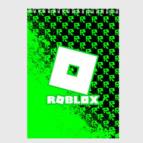 Скетчбук с принтом Roblox в городе Новоалтайск, 100% бумага
 | 48 листов, плотность листов — 100 г/м2, плотность картонной обложки — 250 г/м2. Листы скреплены сверху удобной пружинной спиралью | game | roblox | блок | игра | игрушка | лего | майнкрафт | персонажи | персонажи из кубиков | роблокс | робот