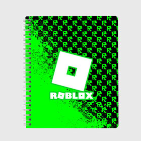 Тетрадь с принтом Roblox в городе Новоалтайск, 100% бумага | 48 листов, плотность листов — 60 г/м2, плотность картонной обложки — 250 г/м2. Листы скреплены сбоку удобной пружинной спиралью. Уголки страниц и обложки скругленные. Цвет линий — светло-серый
 | game | roblox | блок | игра | игрушка | лего | майнкрафт | персонажи | персонажи из кубиков | роблокс | робот