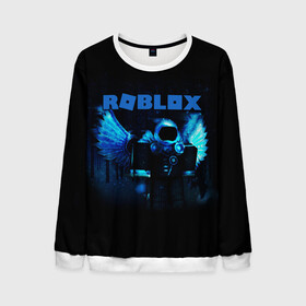 Мужской свитшот 3D с принтом ROBLOX в городе Новоалтайск, 100% полиэстер с мягким внутренним слоем | круглый вырез горловины, мягкая резинка на манжетах и поясе, свободная посадка по фигуре | roblox | игра | компьютерная игра | логотип | онлайн | онлайн игра | роблакс | роблокс