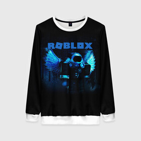 Женский свитшот 3D с принтом ROBLOX в городе Новоалтайск, 100% полиэстер с мягким внутренним слоем | круглый вырез горловины, мягкая резинка на манжетах и поясе, свободная посадка по фигуре | roblox | игра | компьютерная игра | логотип | онлайн | онлайн игра | роблакс | роблокс