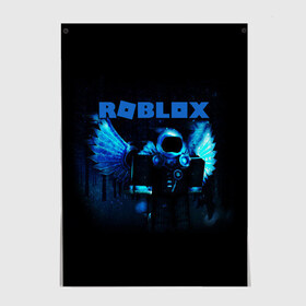 Постер с принтом ROBLOX в городе Новоалтайск, 100% бумага
 | бумага, плотность 150 мг. Матовая, но за счет высокого коэффициента гладкости имеет небольшой блеск и дает на свету блики, но в отличии от глянцевой бумаги не покрыта лаком | roblox | игра | компьютерная игра | логотип | онлайн | онлайн игра | роблакс | роблокс