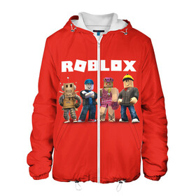 Мужская куртка 3D с принтом ROBLOX в городе Новоалтайск, ткань верха — 100% полиэстер, подклад — флис | прямой крой, подол и капюшон оформлены резинкой с фиксаторами, два кармана без застежек по бокам, один большой потайной карман на груди. Карман на груди застегивается на липучку | roblox | игра | компьютерная игра | логотип | онлайн | онлайн игра | роблакс | роблокс