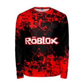 Мужской лонгслив 3D с принтом Roblox. в городе Новоалтайск, 100% полиэстер | длинные рукава, круглый вырез горловины, полуприлегающий силуэт | game | roblox | блок | игра | игрушка | лего | майнкрафт | персонажи | персонажи из кубиков | роблокс | робот