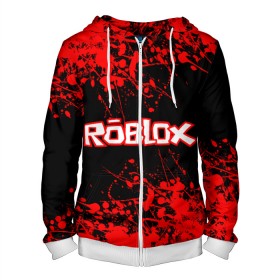Мужская толстовка 3D на молнии с принтом Roblox. в городе Новоалтайск, 100% полиэстер | длина до линии бедра, манжеты и пояс оформлены мягкой тканевой резинкой, двухслойный капюшон со шнурком для регулировки, спереди молния, по бокам два кармана | game | roblox | блок | игра | игрушка | лего | майнкрафт | персонажи | персонажи из кубиков | роблокс | робот