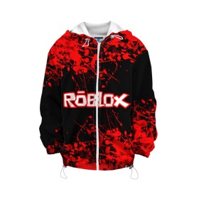 Детская куртка 3D с принтом Roblox. в городе Новоалтайск, 100% полиэстер | застежка — молния, подол и капюшон оформлены резинкой с фиксаторами, по бокам — два кармана без застежек, один потайной карман на груди, плотность верхнего слоя — 90 г/м2; плотность флисового подклада — 260 г/м2 | game | roblox | блок | игра | игрушка | лего | майнкрафт | персонажи | персонажи из кубиков | роблокс | робот
