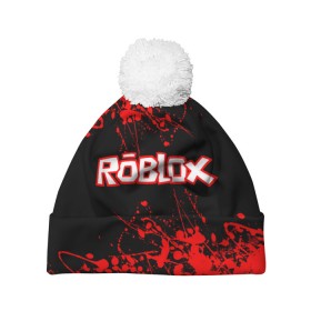 Шапка 3D c помпоном с принтом Roblox. в городе Новоалтайск, 100% полиэстер | универсальный размер, печать по всей поверхности изделия | game | roblox | блок | игра | игрушка | лего | майнкрафт | персонажи | персонажи из кубиков | роблокс | робот