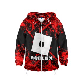 Детская ветровка 3D с принтом Roblox. в городе Новоалтайск, 100% полиэстер | подол и капюшон оформлены резинкой с фиксаторами, по бокам два кармана без застежек, один потайной карман на груди | game | roblox | блок | игра | игрушка | лего | майнкрафт | персонажи | персонажи из кубиков | роблокс | робот