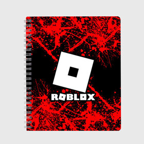 Тетрадь с принтом Roblox в городе Новоалтайск, 100% бумага | 48 листов, плотность листов — 60 г/м2, плотность картонной обложки — 250 г/м2. Листы скреплены сбоку удобной пружинной спиралью. Уголки страниц и обложки скругленные. Цвет линий — светло-серый
 | game | roblox | блок | игра | игрушка | лего | майнкрафт | персонажи | персонажи из кубиков | роблокс | робот