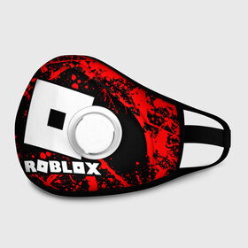 Маска из неопрена с принтом Roblox. в городе Новоалтайск, неопрен 100% | Форма огибающая нос. Резинки для ушей с дополнительной резинкой на затылке. Клапан для выдоха для активного дыхания при занятиях спортом. Эластичный материал маски и окантовки для лучшего растяжения и прилегания маски.  | game | roblox | блок | игра | игрушка | лего | майнкрафт | персонажи | персонажи из кубиков | роблокс | робот