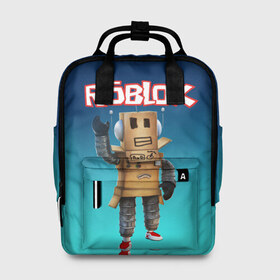 Женский рюкзак 3D с принтом ROBLOX в городе Новоалтайск, 100% полиэстер | лямки с регулируемой длиной, сверху ручки, чтобы рюкзак нести как сумку. Основное отделение закрывается на молнию, как и внешний карман. Внутри два дополнительных кармана, один из которых закрывается на молнию. По бокам два дополнительных кармашка, куда поместится маленькая бутылочка
 | roblox | игра | компьютерная игра | логотип | онлайн | онлайн игра | роблакс | роблокс