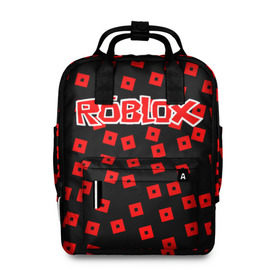 Женский рюкзак 3D с принтом Roblox. в городе Новоалтайск, 100% полиэстер | лямки с регулируемой длиной, сверху ручки, чтобы рюкзак нести как сумку. Основное отделение закрывается на молнию, как и внешний карман. Внутри два дополнительных кармана, один из которых закрывается на молнию. По бокам два дополнительных кармашка, куда поместится маленькая бутылочка
 | game | roblox | блок | игра | игрушка | лего | майнкрафт | персонажи | персонажи из кубиков | роблокс | робот