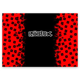 Поздравительная открытка с принтом Roblox. в городе Новоалтайск, 100% бумага | плотность бумаги 280 г/м2, матовая, на обратной стороне линовка и место для марки
 | game | roblox | блок | игра | игрушка | лего | майнкрафт | персонажи | персонажи из кубиков | роблокс | робот