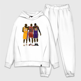 Мужской костюм хлопок OVERSIZE с принтом Kobe, Michael, LeBron в городе Новоалтайск,  |  | Тематика изображения на принте: basketball | black | bryant | bulls | chicago | game | james | jordan | kobe | lakers | lebron | los angeles | michael | nba | rip | sla | баскетбол | баскетболист | брайант | буллс | джеймс | джордан | игрок | коби | леброн | лейкерс | лос андж