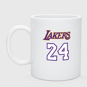 Кружка керамическая с принтом Lakers 24 в городе Новоалтайск, керамика | объем — 330 мл, диаметр — 80 мм. Принт наносится на бока кружки, можно сделать два разных изображения | basketball | black | bryant | game | james | kobe | kobebryant | lakers | lebron | los angeles | mamba | nba | rip | slam dunk | баскетбол | баскетболист | брайант | браянт | джеймс | игрок | коби | леброн | лейкерс | лос анджеле