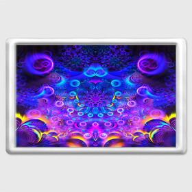 Магнит 45*70 с принтом FRACTAL ILLUSION в городе Новоалтайск, Пластик | Размер: 78*52 мм; Размер печати: 70*45 | Тематика изображения на принте: abstract | abstraction | color | fractal | geometry | paitnt | polygon | polygonal | psy | абстракция | геометрия | краски | неоновые | полигоны | психоделика | фрактал