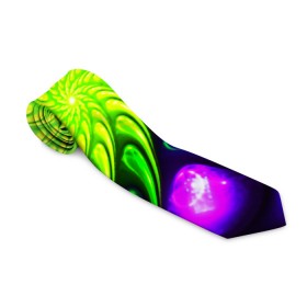 Галстук 3D с принтом NEON&ACID в городе Новоалтайск, 100% полиэстер | Длина 148 см; Плотность 150-180 г/м2 | abstract | abstraction | color | fractal | geometry | paitnt | polygon | polygonal | psy | абстракция | геометрия | краски | неоновые | полигоны | психоделика | фрактал