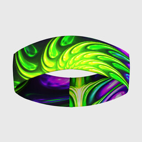 Повязка на голову 3D с принтом NEONACID в городе Новоалтайск,  |  | abstract | abstraction | color | fractal | geometry | paitnt | polygon | polygonal | psy | абстракция | геометрия | краски | неоновые | полигоны | психоделика | фрактал